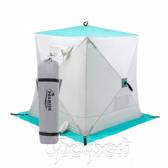 Палатка зимняя Premier PR-ISC-150BG Куб 1,5х1,5 biruza-gray