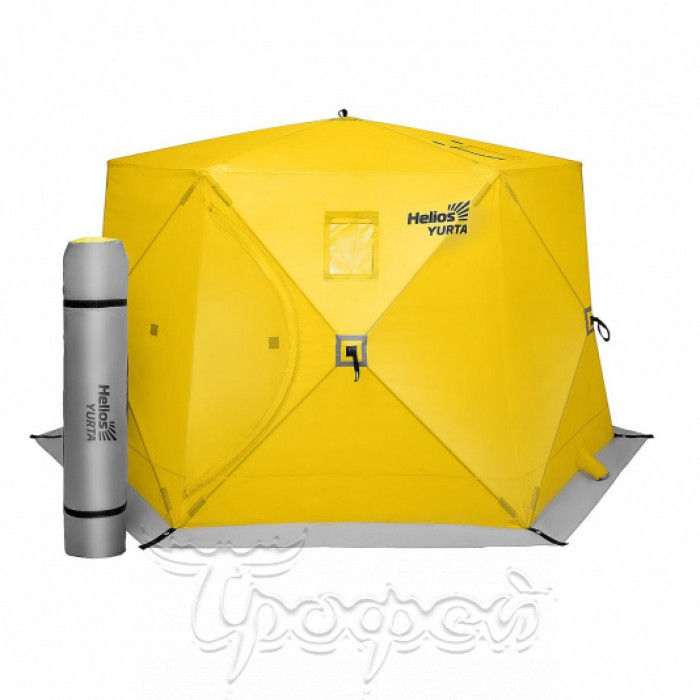 Палатка всесезонная Юрта баня Helios HS-ISY-Y yellow