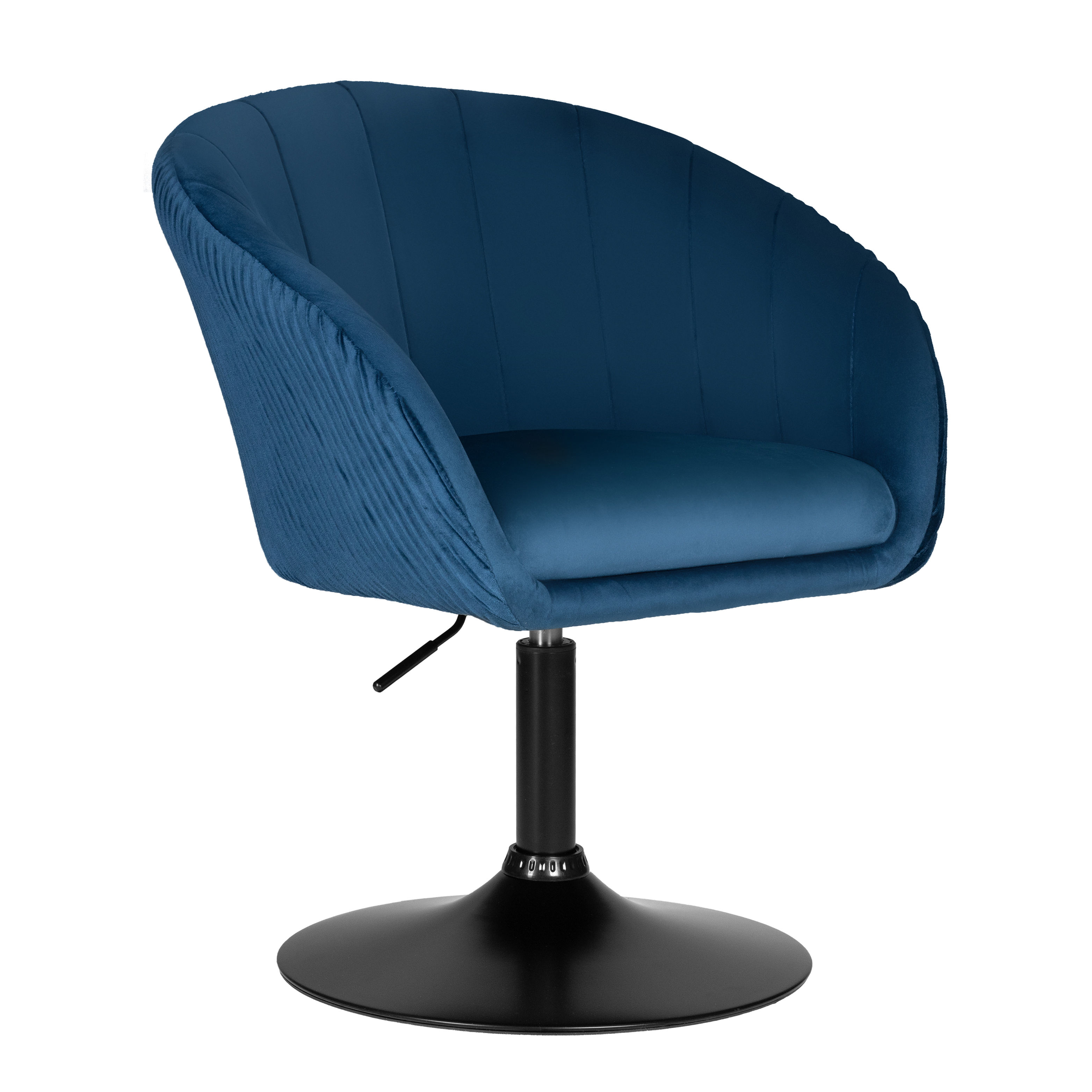 Кресло DOBRIN 8600 BlackBase-LM EDISON BLACK синий велюр (1922-20), черный