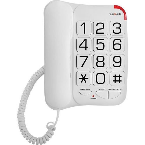 Телефон  teXet TX-201 белый
