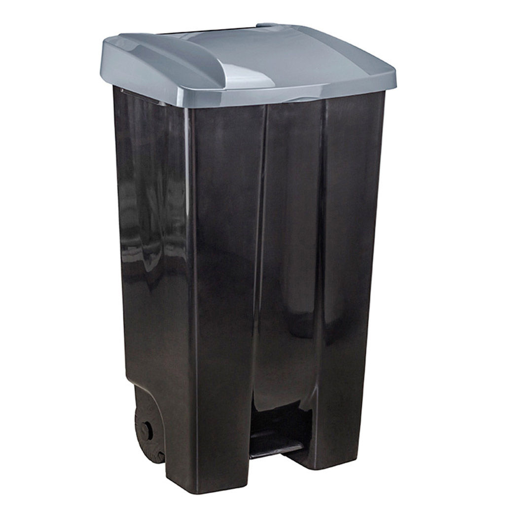 Бак для мусора пластмассовый Idea М2395 110л. серый
