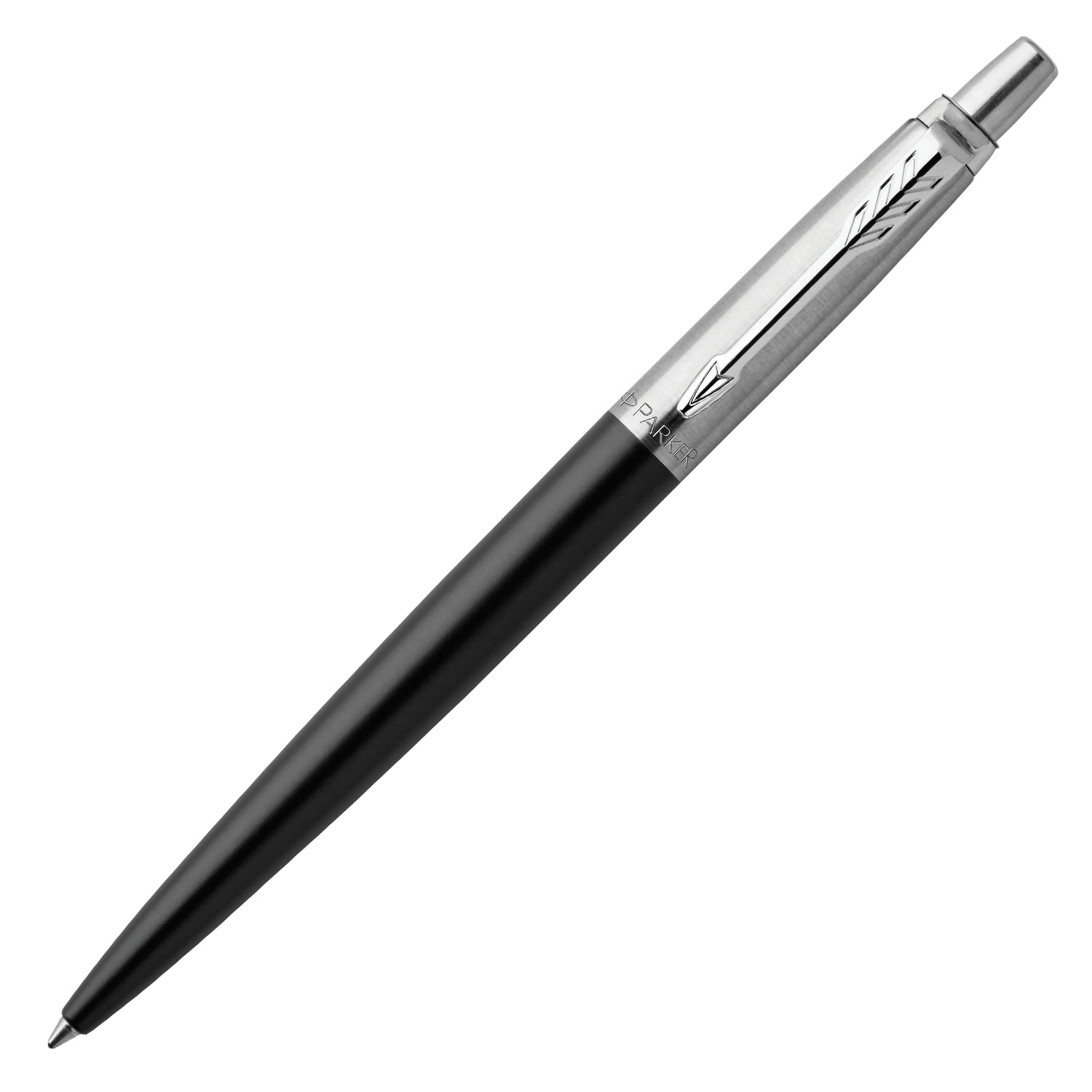 Ручка гелевая PARKER Jotter Bond Street Black CT, корпус черный, детали из нержавеющей стали, черная, 2020649
