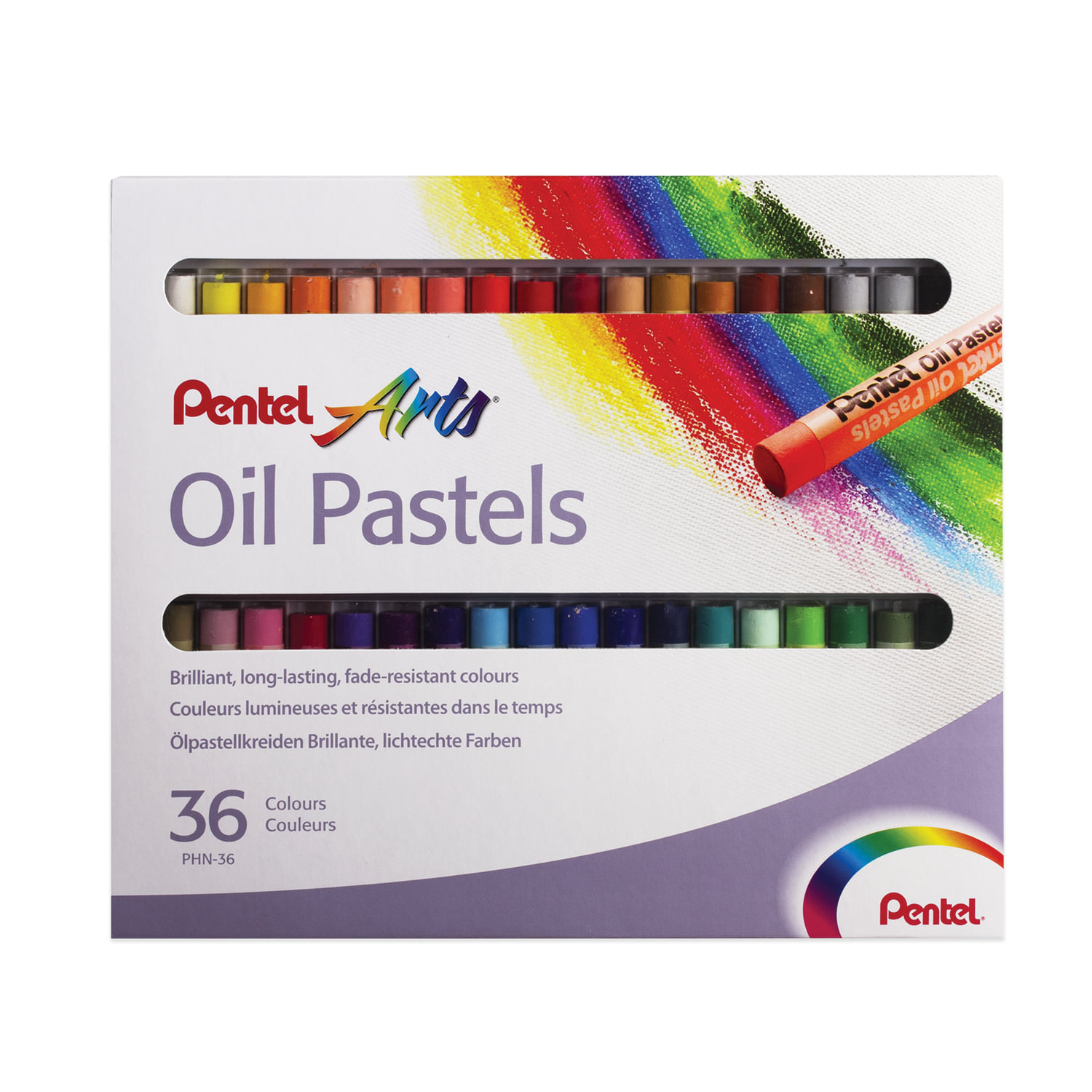 PENTEL    PENTEL Oil Pastels, 36 ,  ,  , PHN4-36