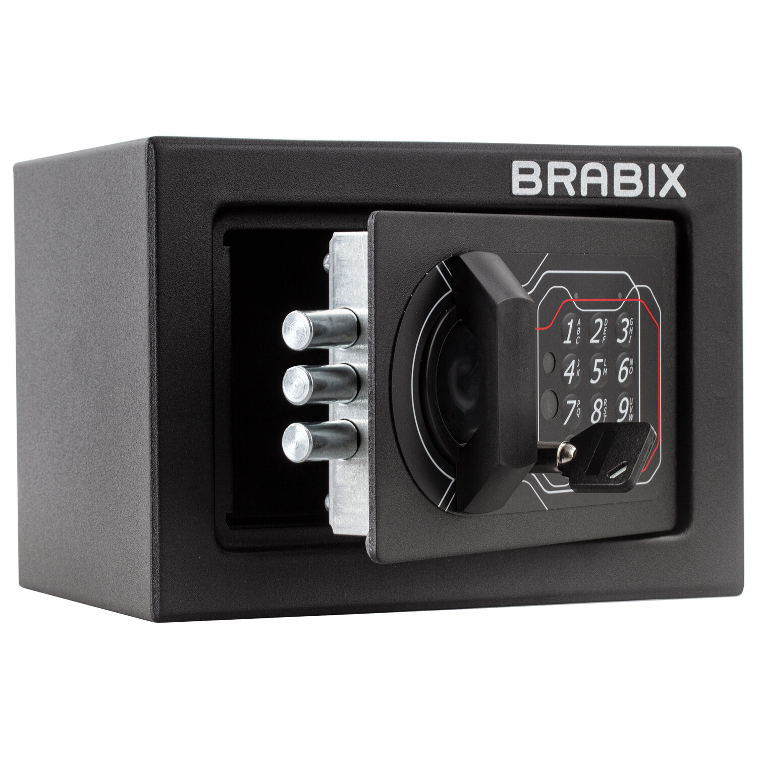 Brabix Сейф мебельный BRABIX SF-140EL, 140х195х140 мм, электронный замок, черный, 291141, S103BR210214