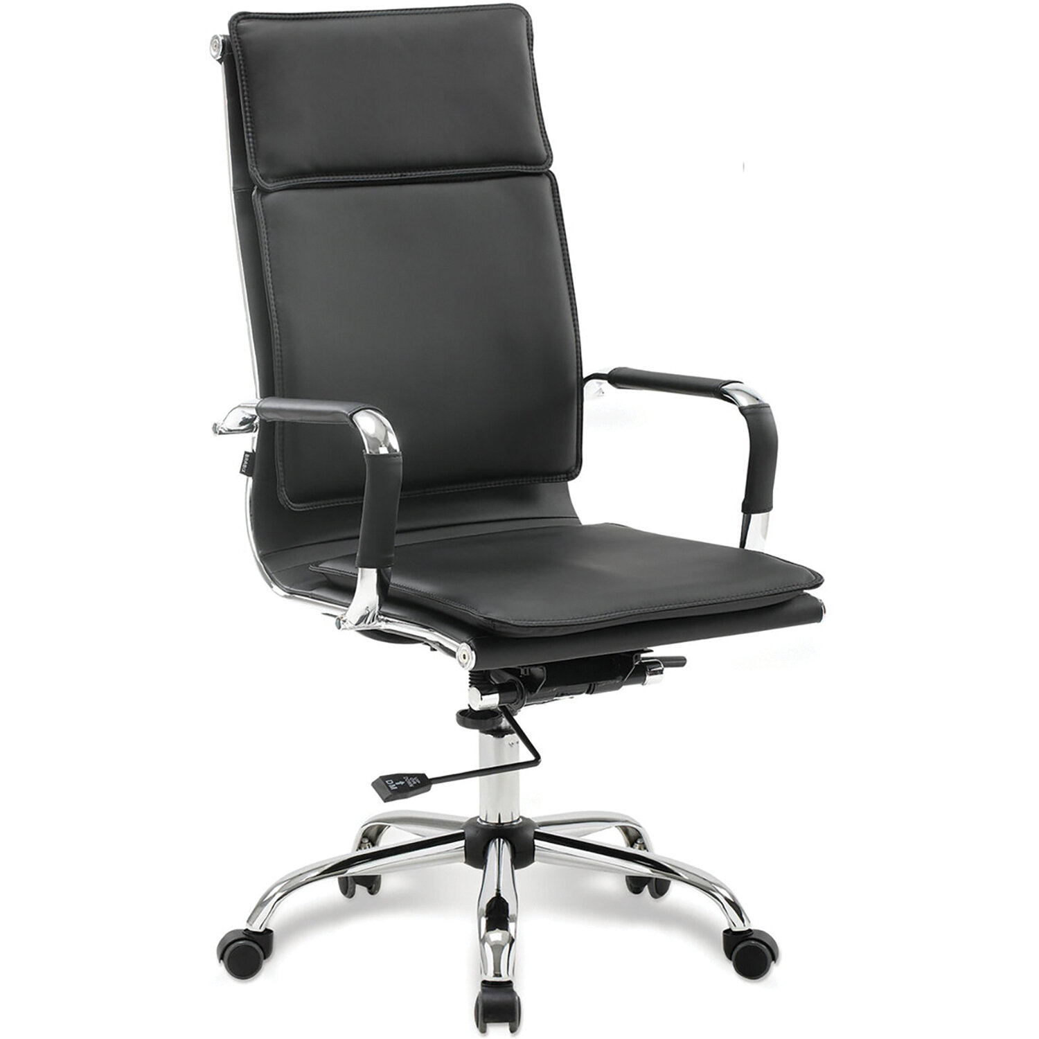 Кресло офисное BRABIX Cube EX-523, экокожа, хром, черное, 531946