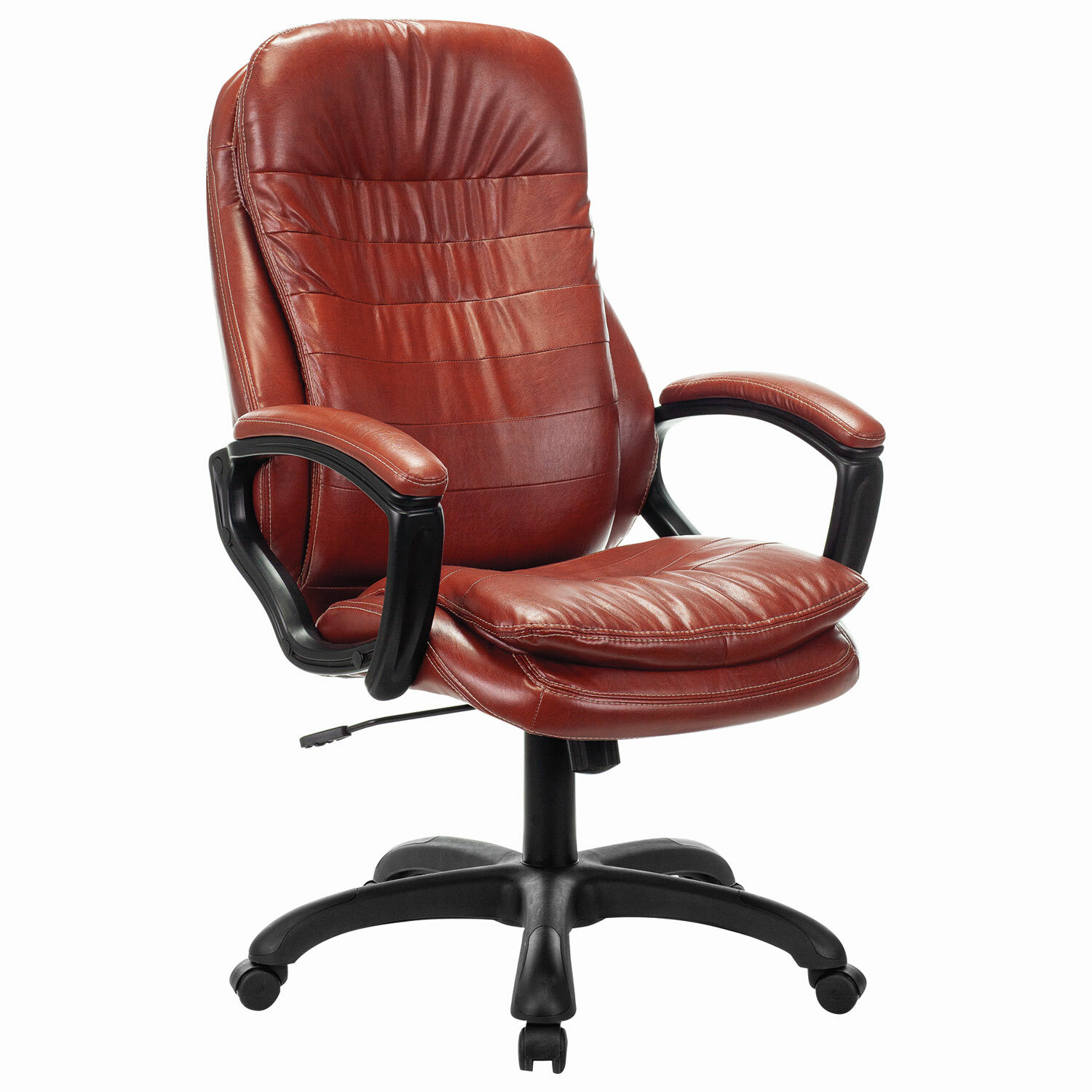 Кресло офисное BRABIX PREMIUM Omega EX-589, экокожа, коричневое, 532096