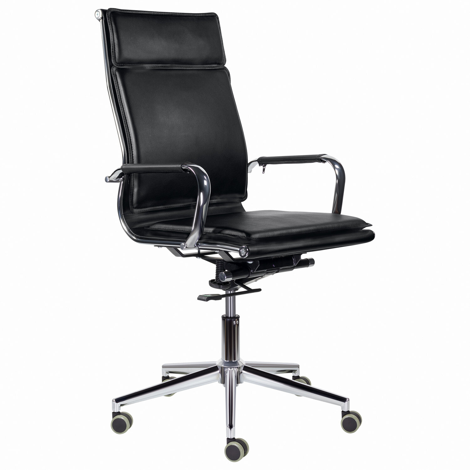 Кресло офисное BRABIX PREMIUM Kayman EX-532, экокожа, хром, черное, 532543