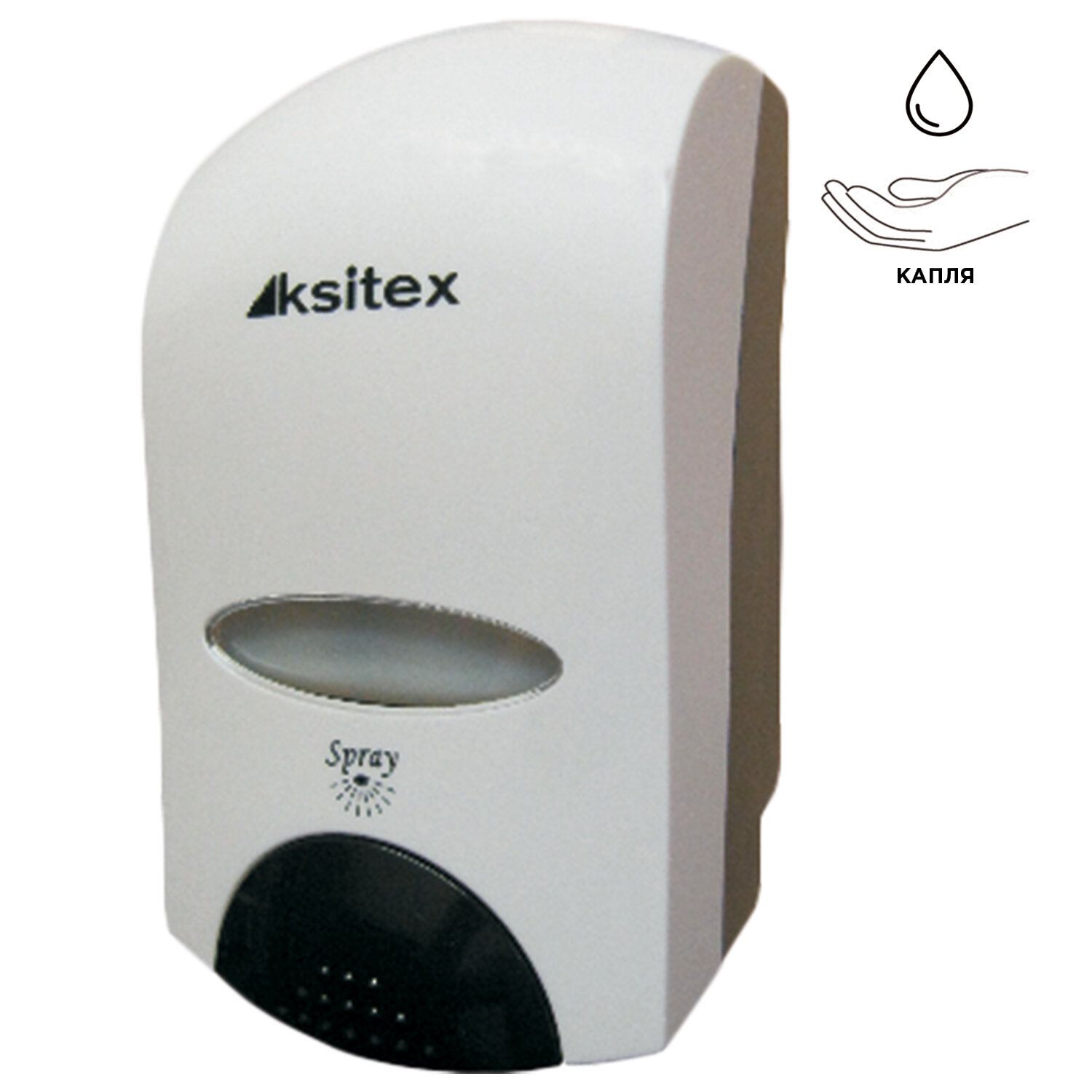 Ksitex Диспенсер для жидкого мыла-пены KSITEX, наливной, белый, 1 л, FD-6010