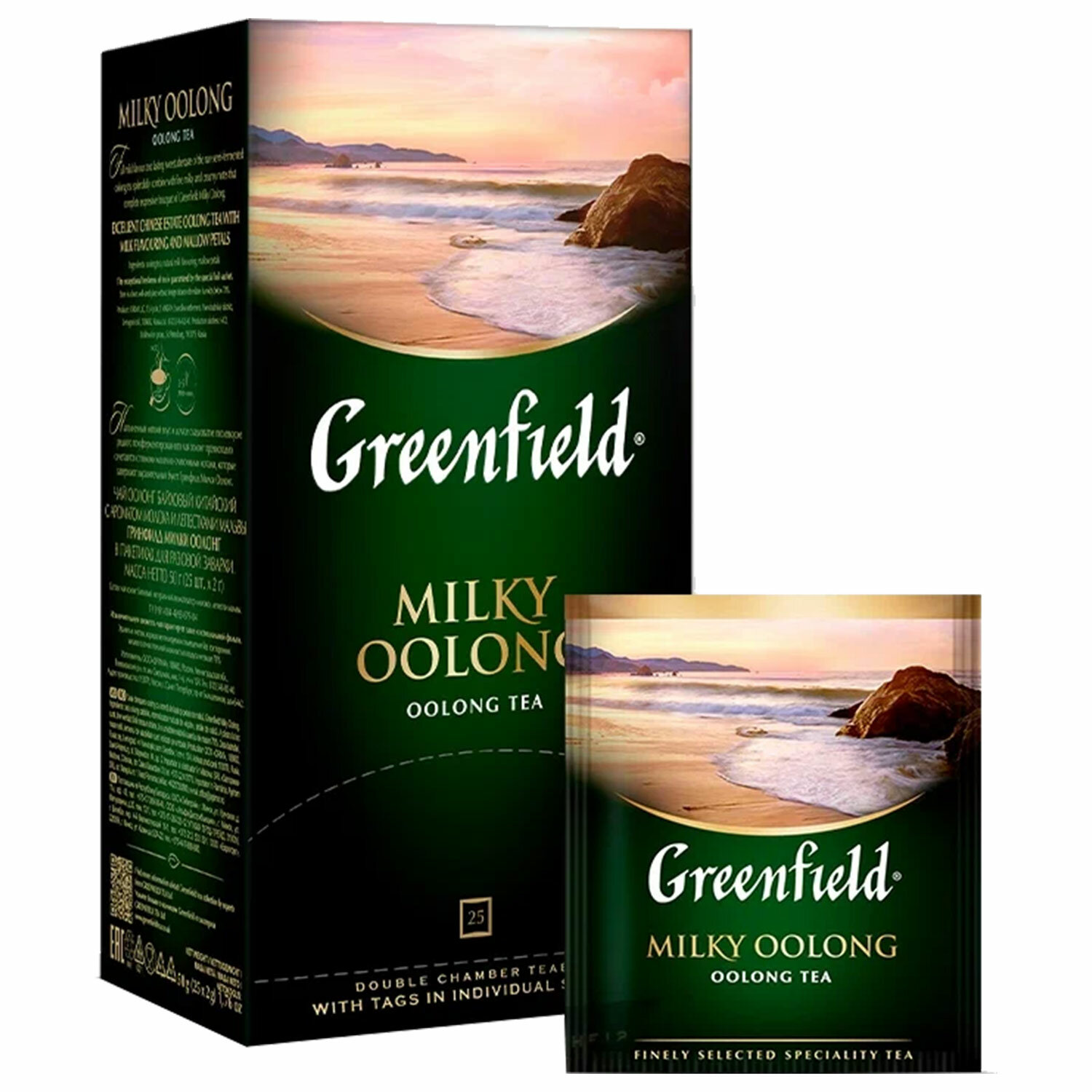 Чай GREENFIELD Milky Oolong 1067-15, улун с добавками, 25 пакетиков