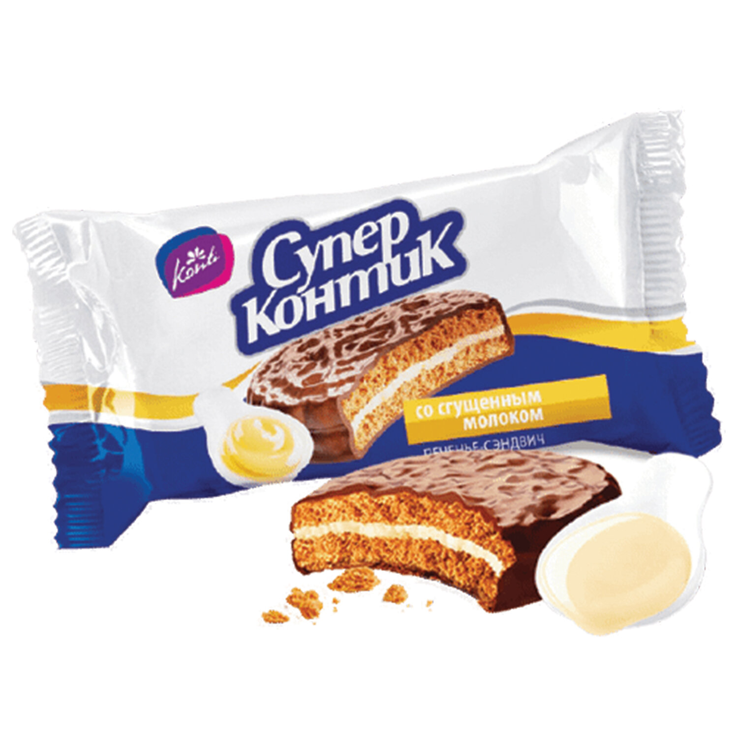 Печенье-сэндвич СУПЕР-КОНТИК 6975, комплект 8 шт.
