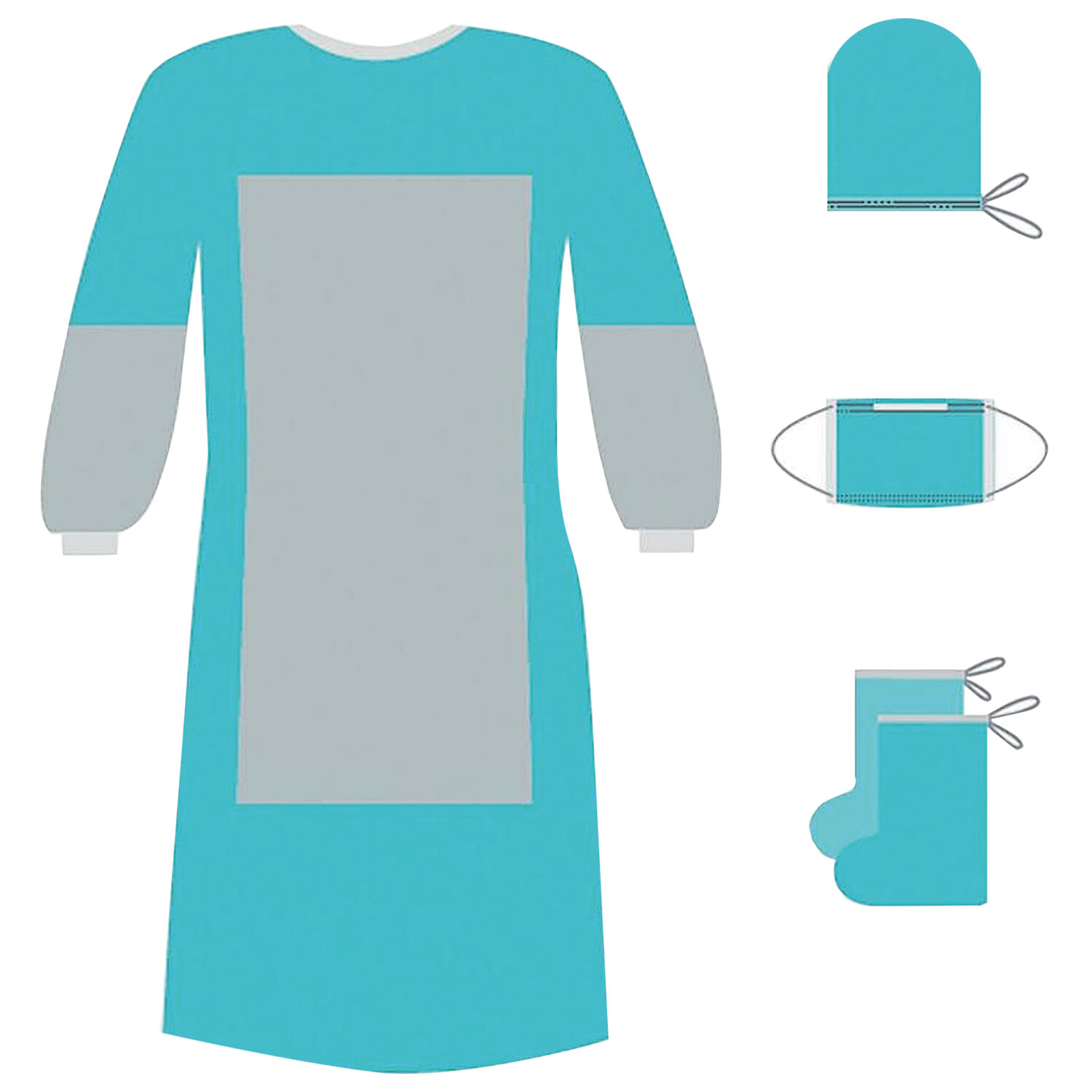 Комплект одноразовой одежды для хирурга КХ-02 ГЕКСА 630112