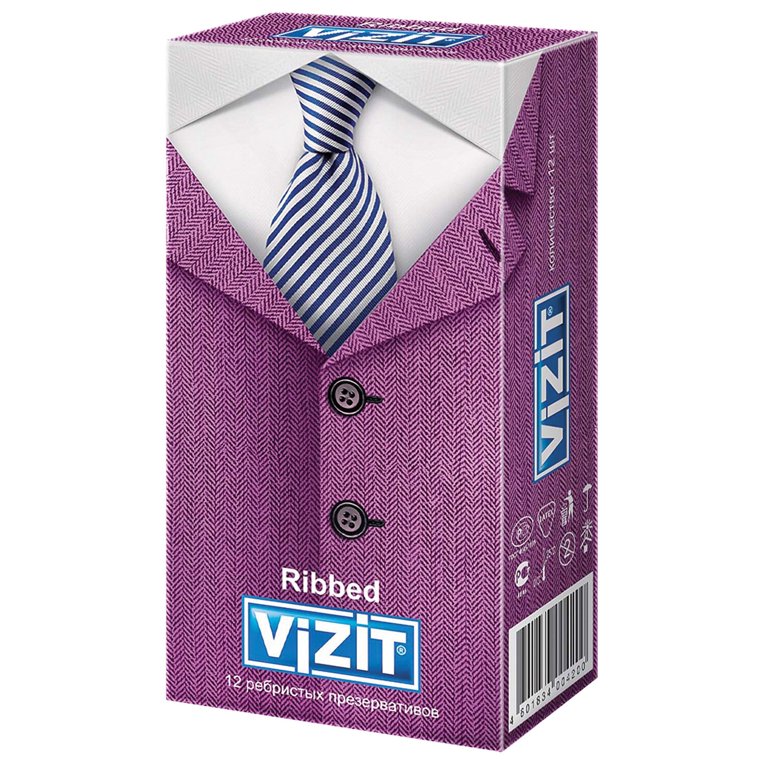 Презервативы VIZIT 101010321, комплект 3 упаковки по 12 шт.