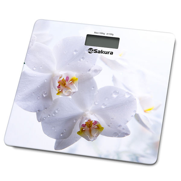 Весы напольные Sakura SA-5065WF орхидеи