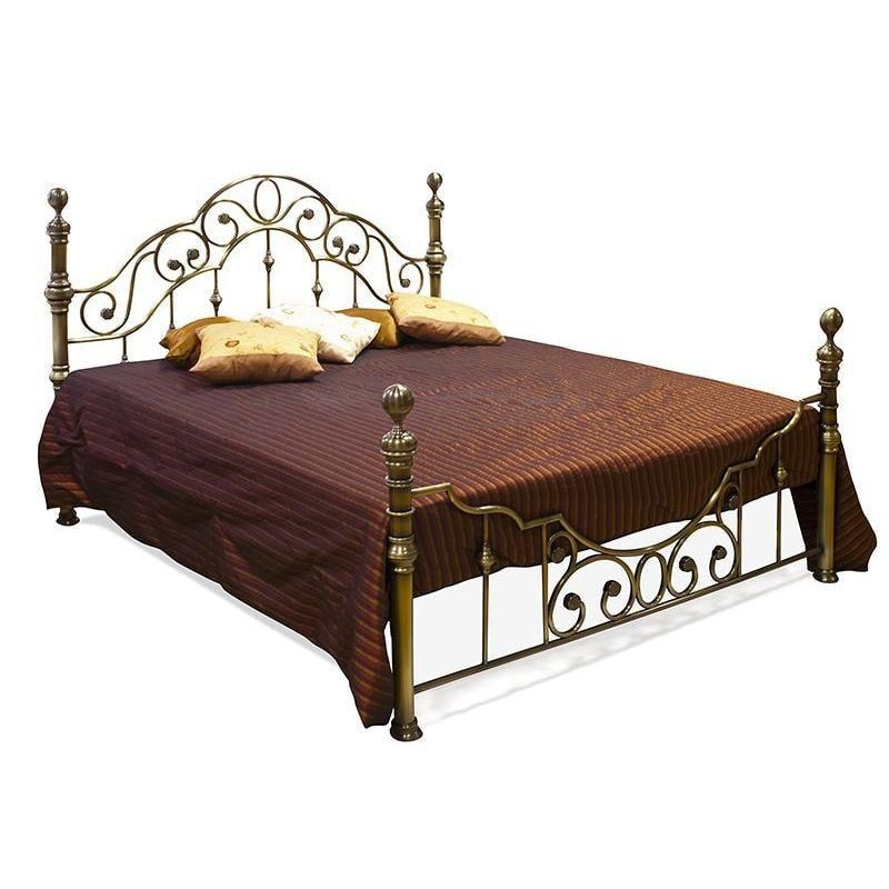 Кровать металлическая TetChair Victoria King Size Antique Brass