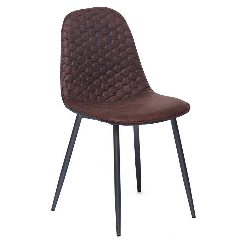 Комплект из четырех стульев TetChair Storm 807 темно-коричневый/черный