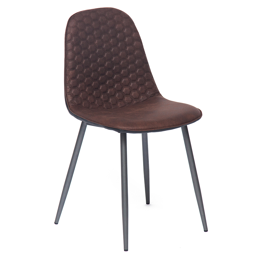 Комплект из четырех стульев TetChair Storm 807 тёмно-коричневый/темно-серый
