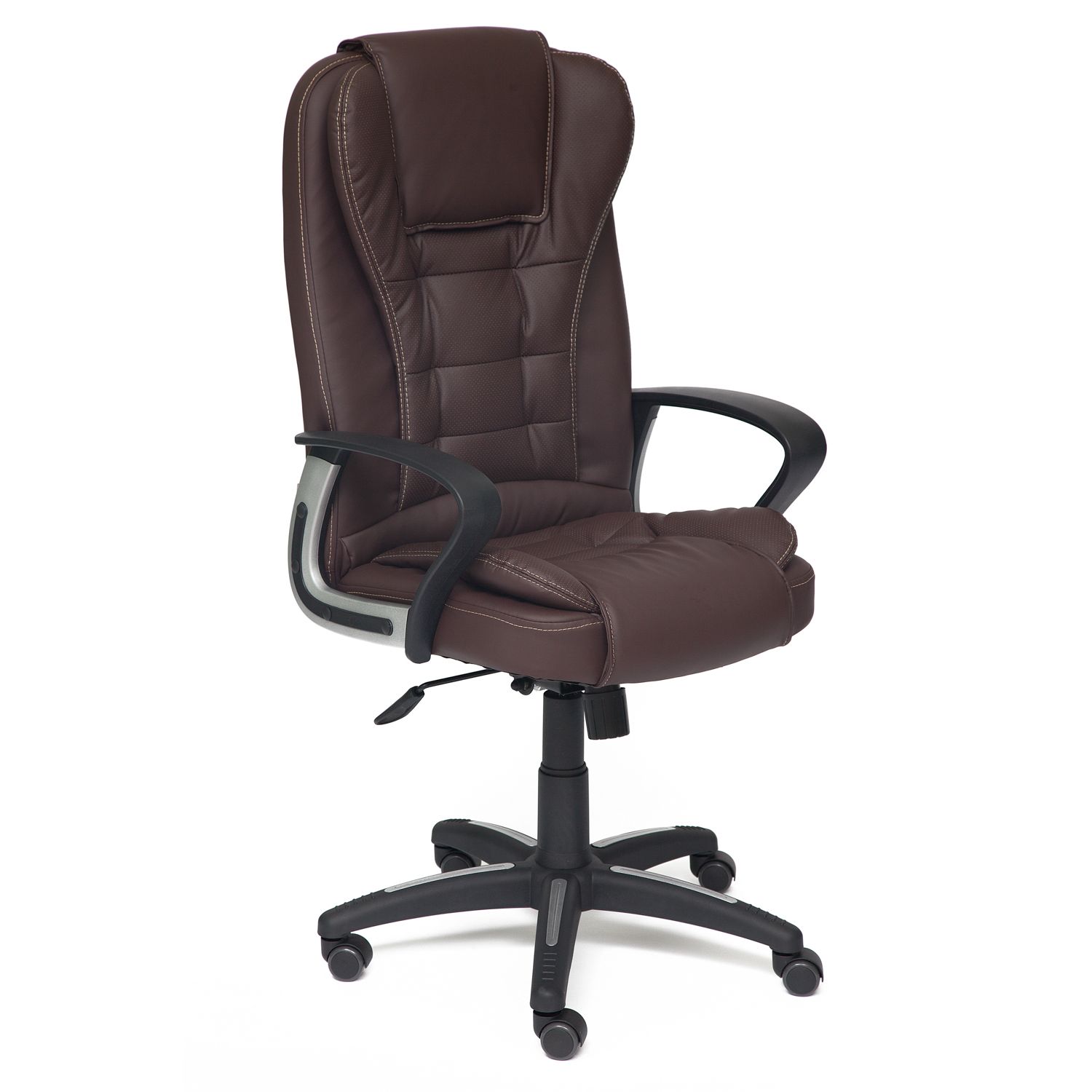 Кресло TetChair Baron коричневый-коричневый перфорированный