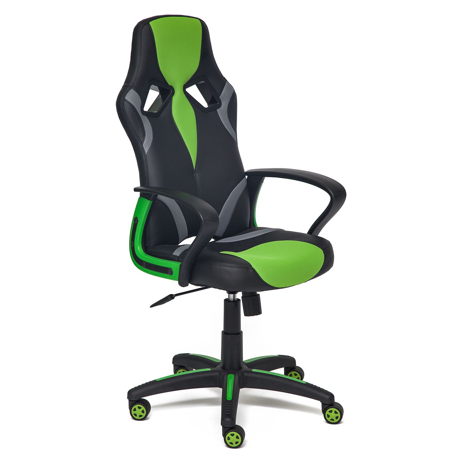 Кресло TetChair Runner черный-зеленый