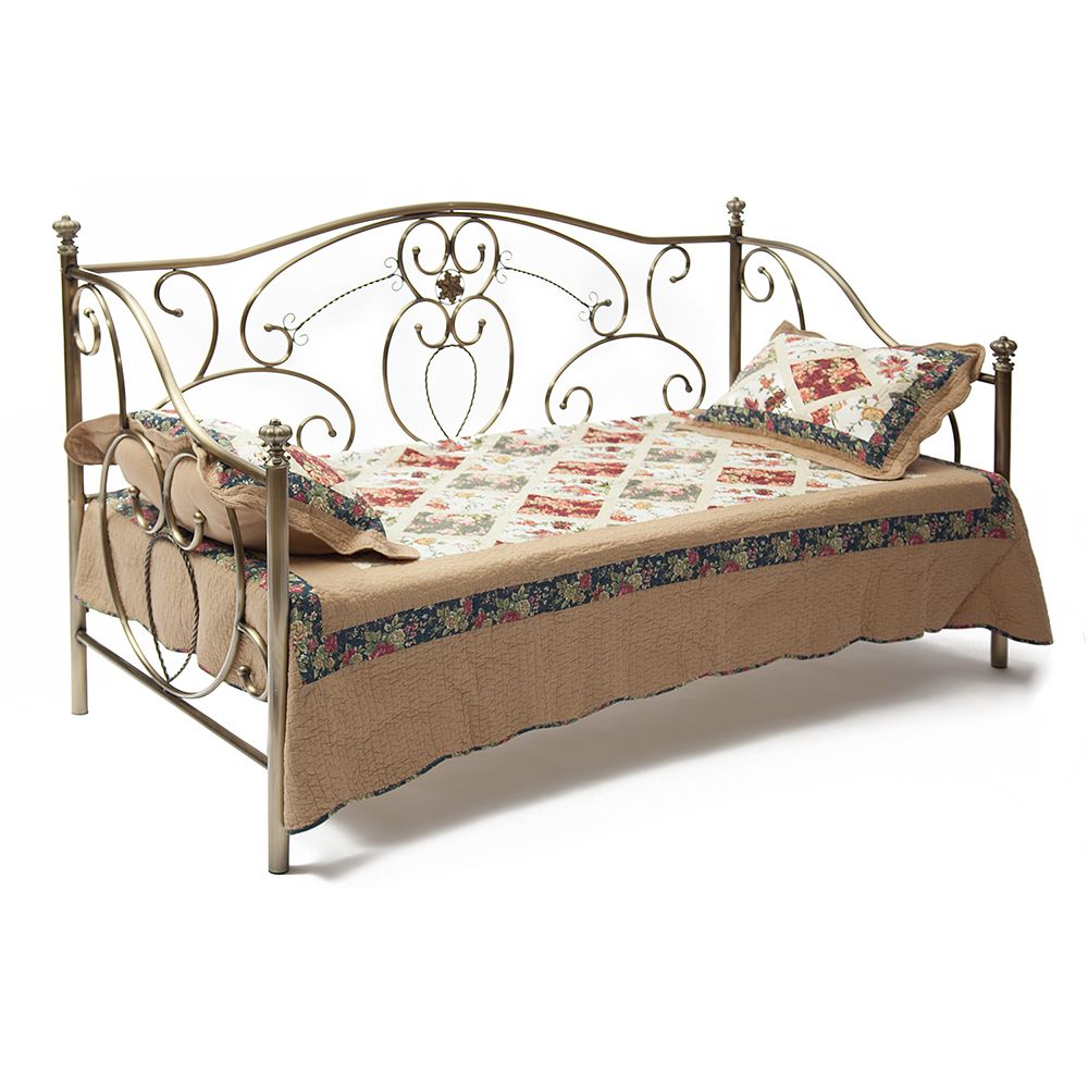 Кровать металлическая TetChair Jane Day Bed Antiqui Brass
