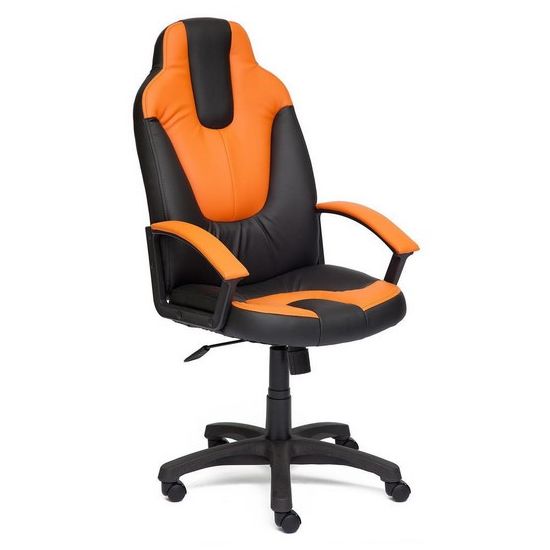 Кресло компьютерное TetChair Neo 1 чёрный оранжевый