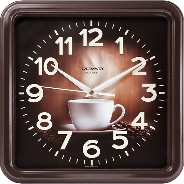 Troyka Часы настенные Troyka 81834840 кофе