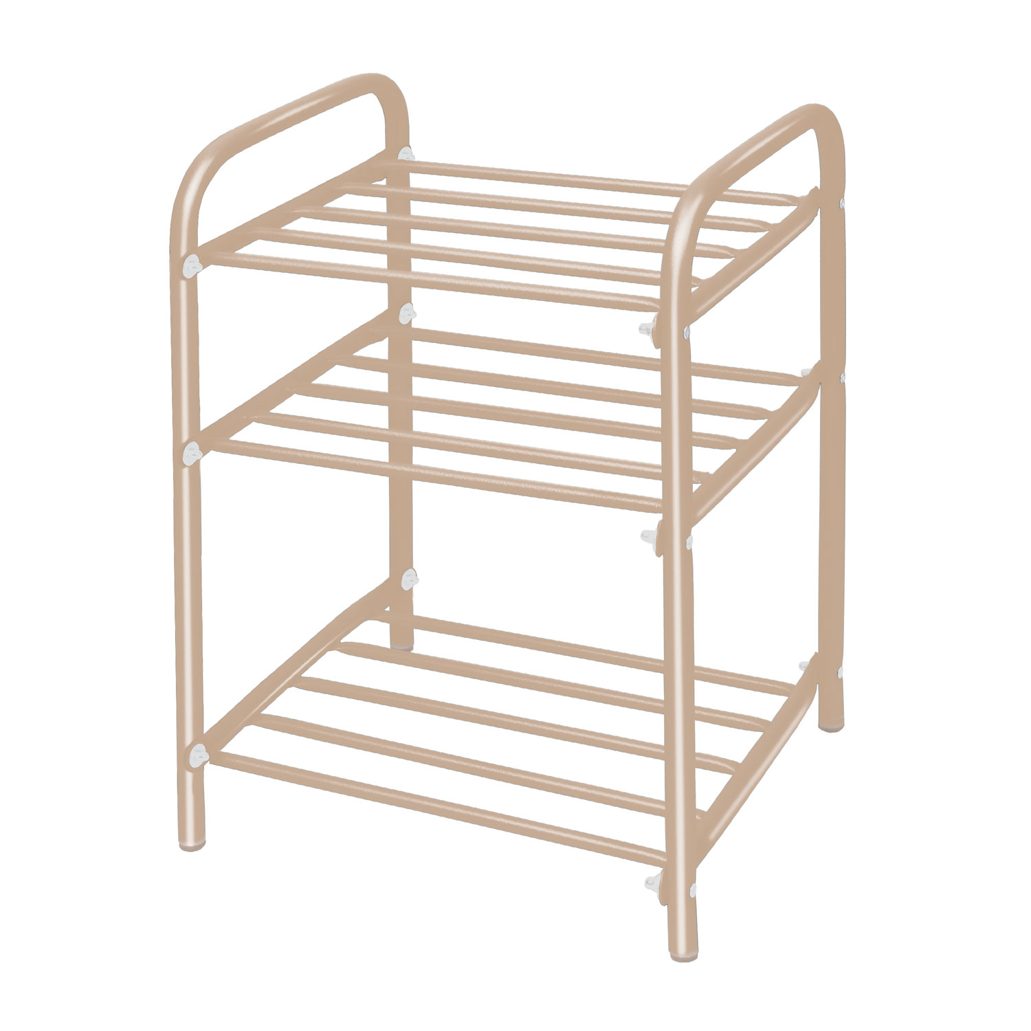 Этажерка Nika Комфорт-1 ЭТК1/БЖ, 50х33х45см., цвет бежевый металлик