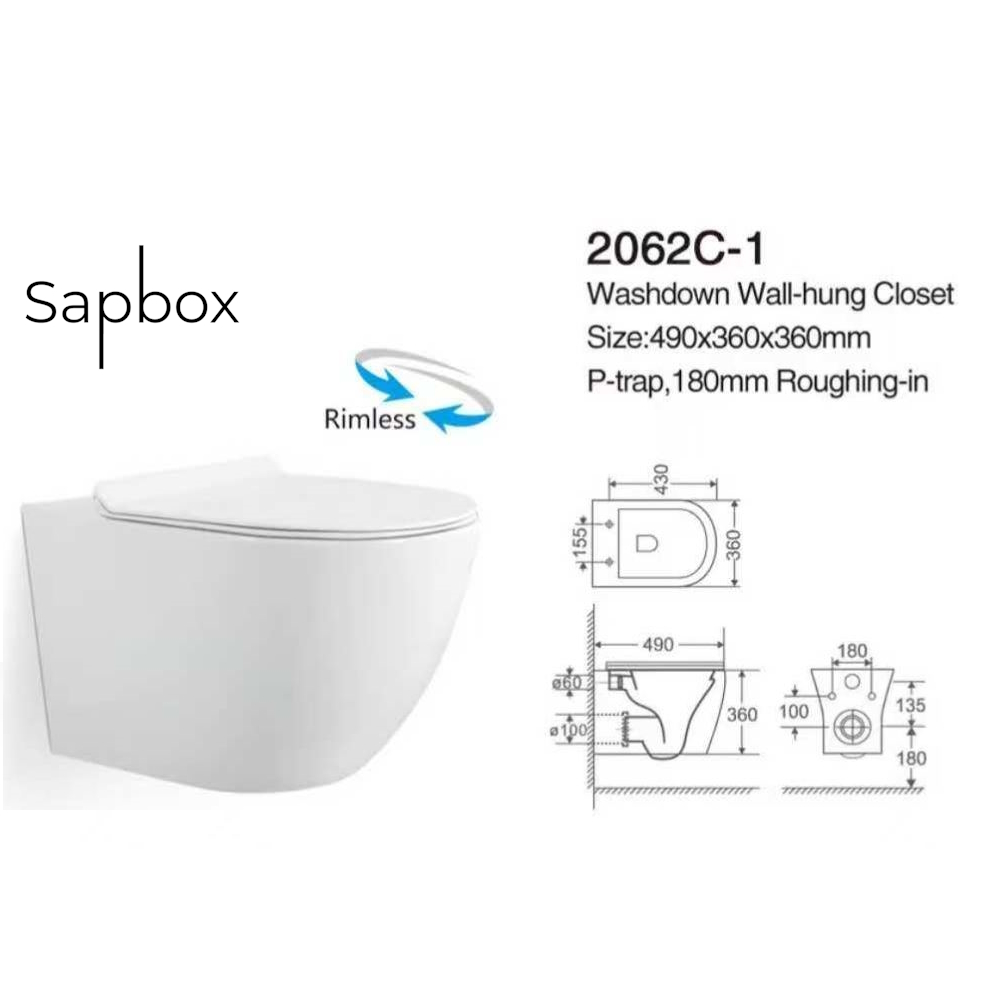 ������ ��������� Sapbox Tender 2062C1-W Rimless, �����, 49�36�36 ��.