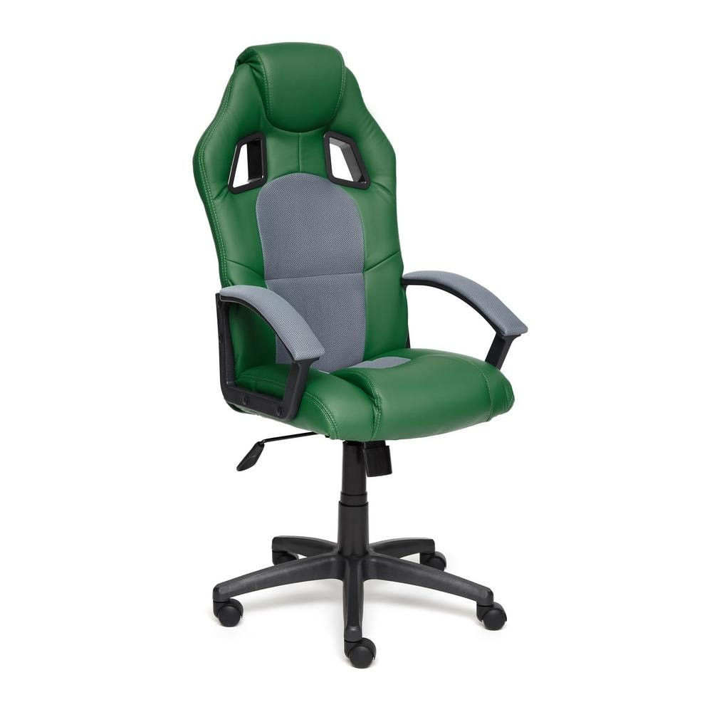 Кресло TetChair Driver зеленый-серый