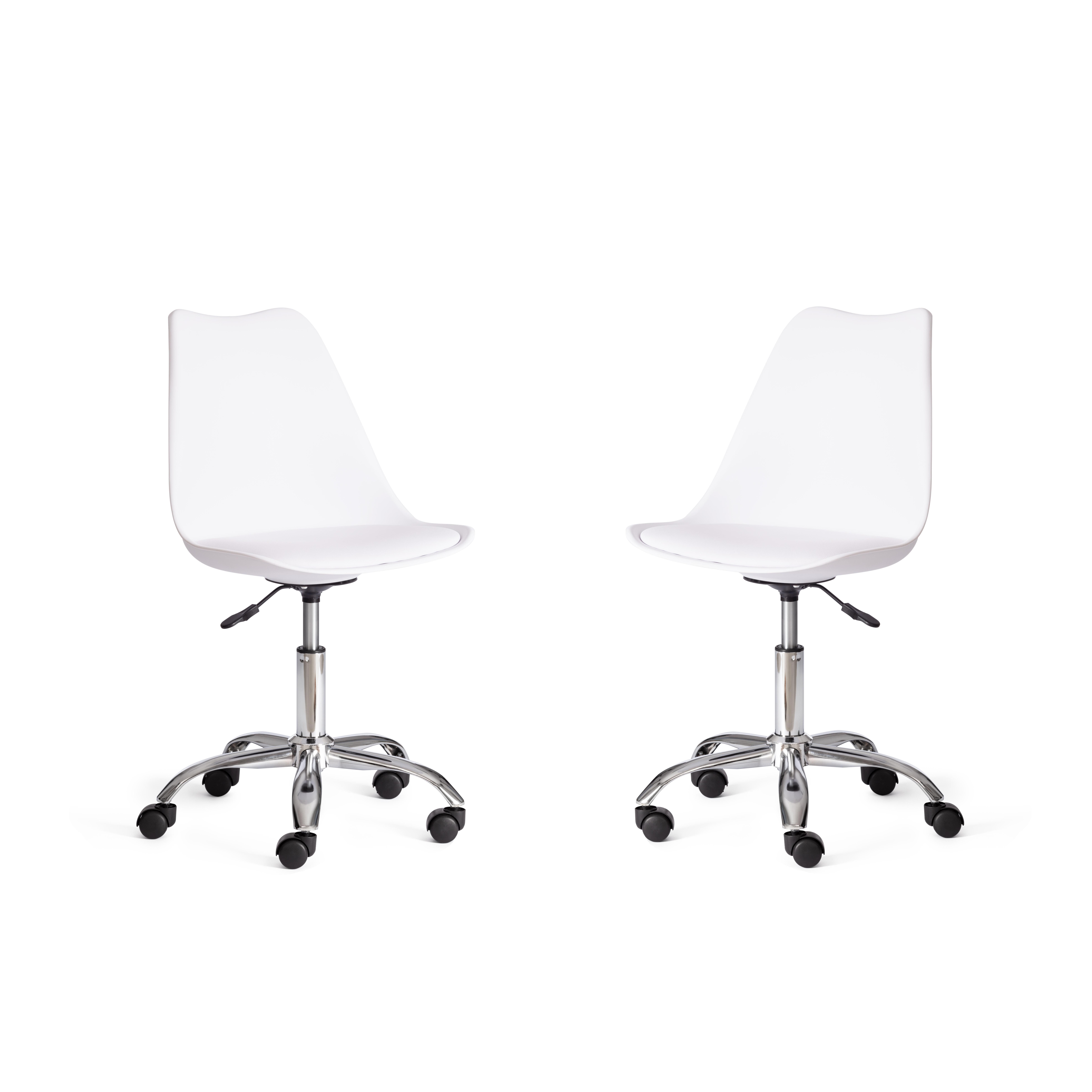   TetChair TULIP 106-1 White Chrome, //PU, 58 x 47 x 97,  2 .